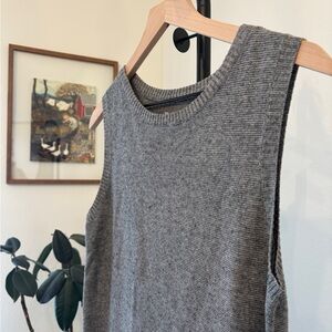 Michael Stars linen blend sleeveless sweater dress